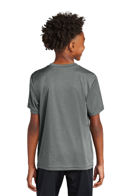 Custom Embroidered Sport-Tek Youth PosiCharge Competitor Tee. YST350,Iron Grey Heather