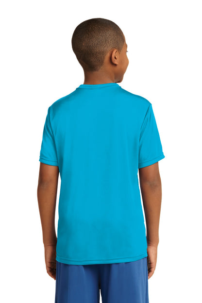 Custom Embroidered Sport-Tek Youth PosiCharge Competitor Tee. YST350,Atomic Blue