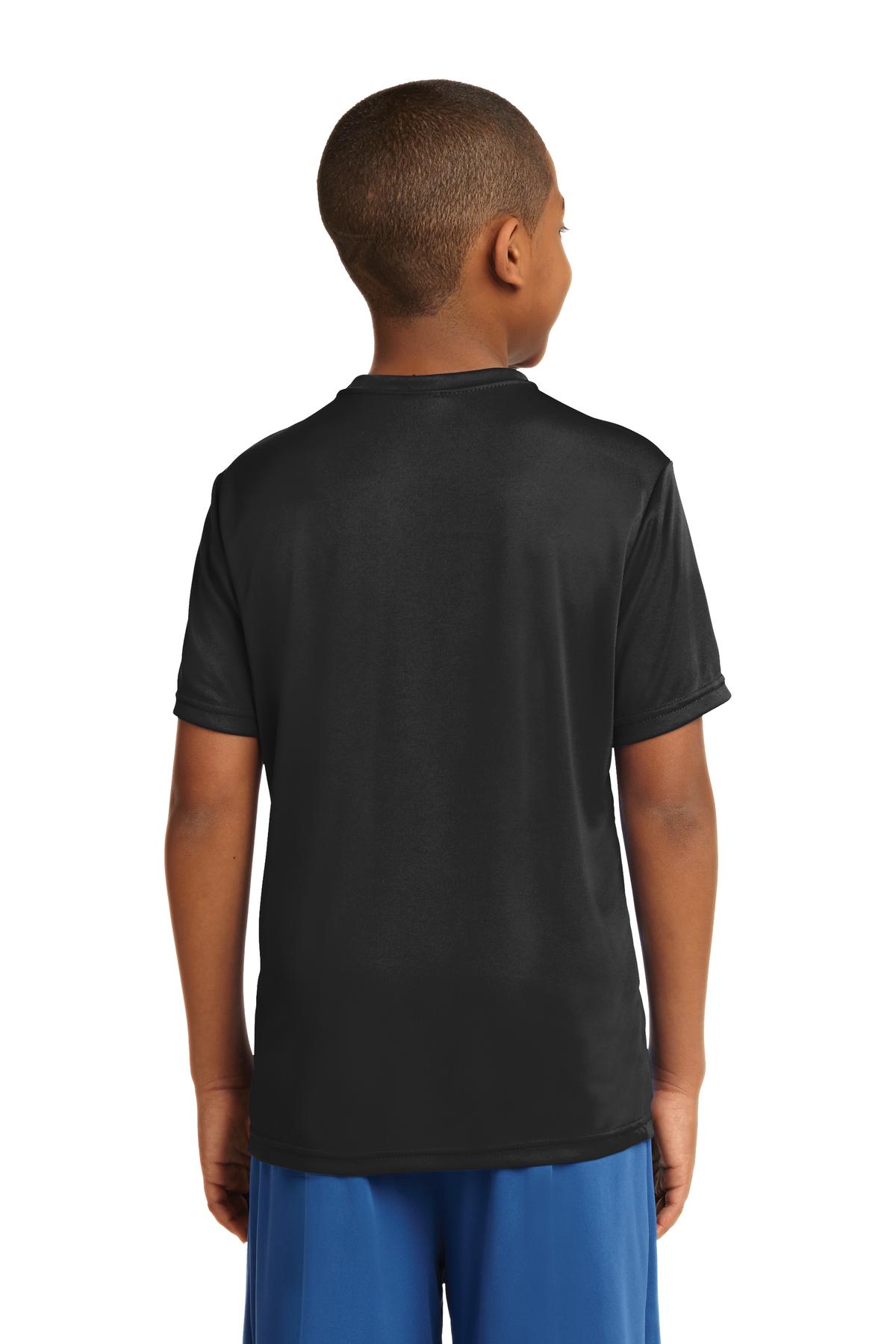 Custom Embroidered Sport-Tek Youth PosiCharge Competitor Tee. YST350,Black