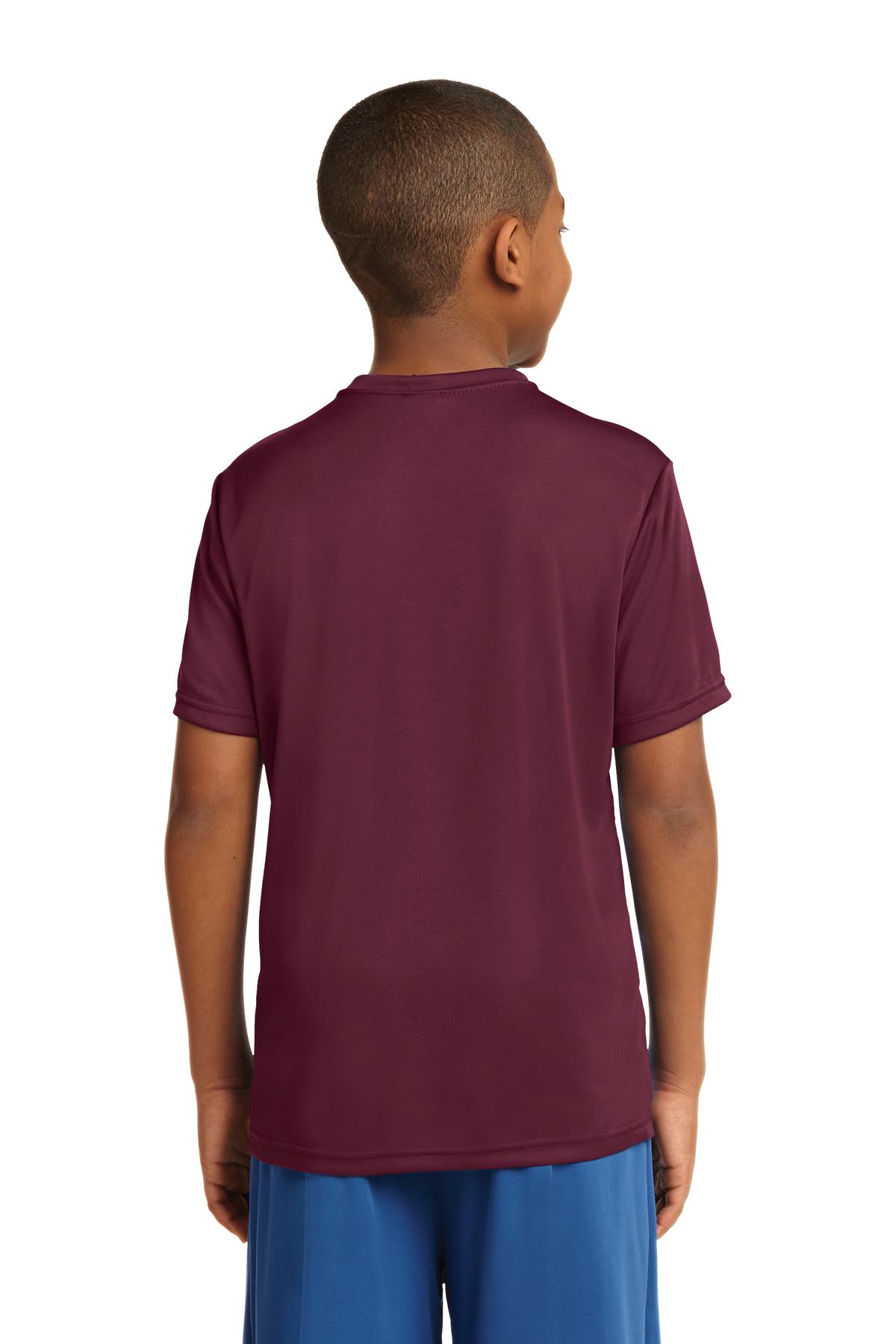 Custom Embroidered Sport-Tek Youth PosiCharge Competitor Tee. YST350,Cardinal