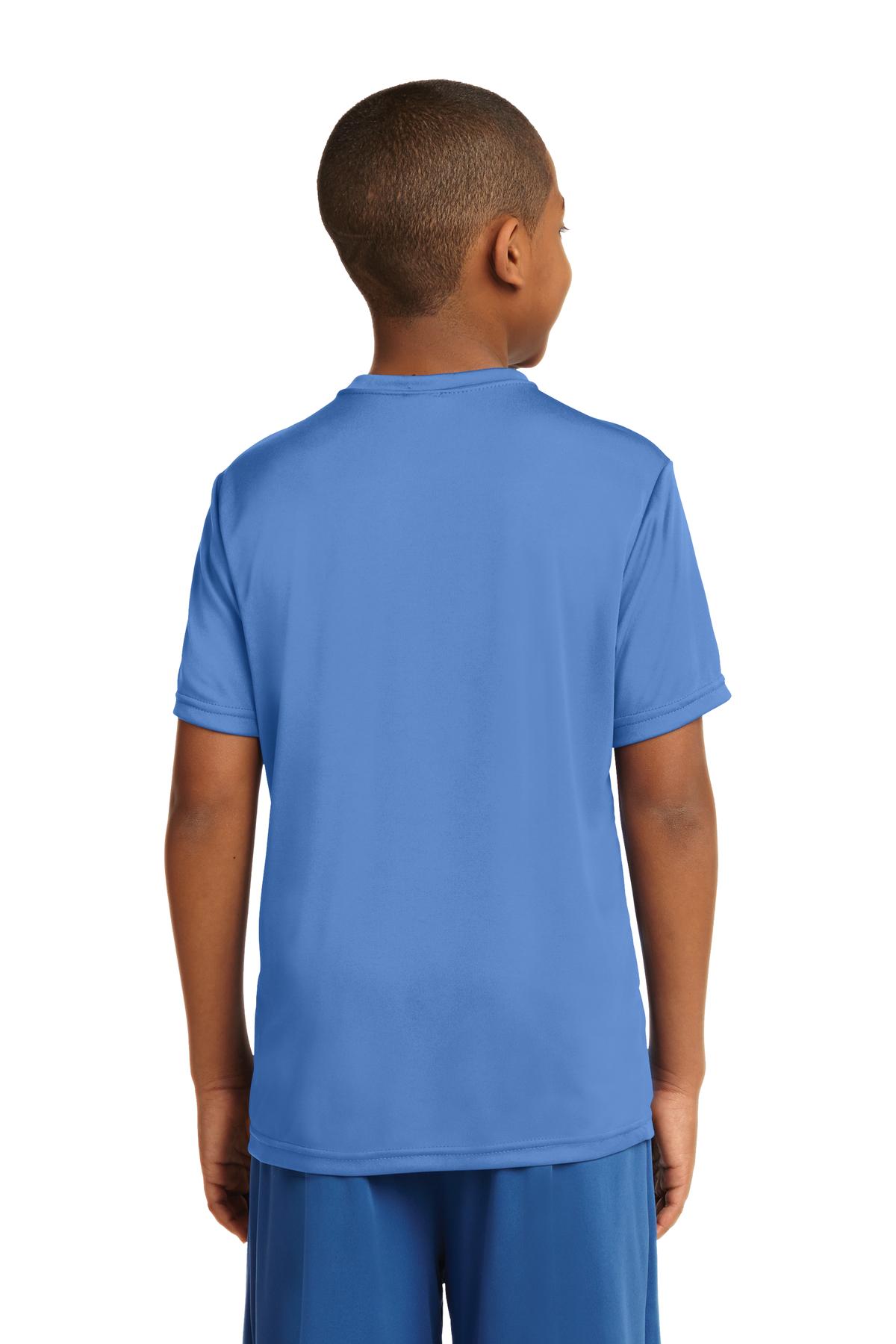 Custom Embroidered Sport-Tek Youth PosiCharge Competitor Tee. YST350,Carolina Blue
