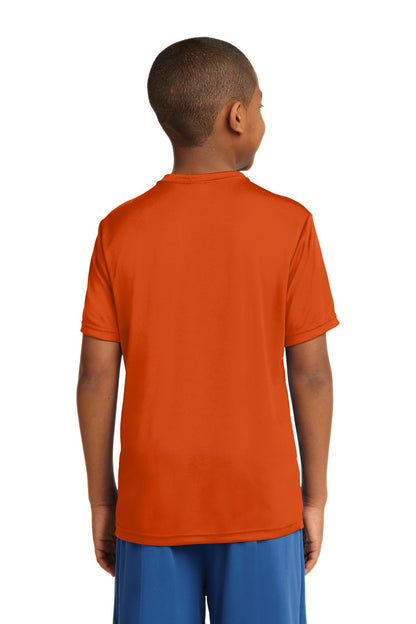 Custom Embroidered Sport-Tek Youth PosiCharge Competitor Tee. YST350,Deep Orange