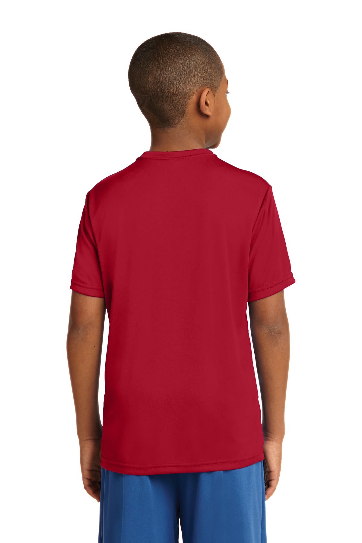 Custom Embroidered Sport-Tek Youth PosiCharge Competitor Tee. YST350,Deep Red