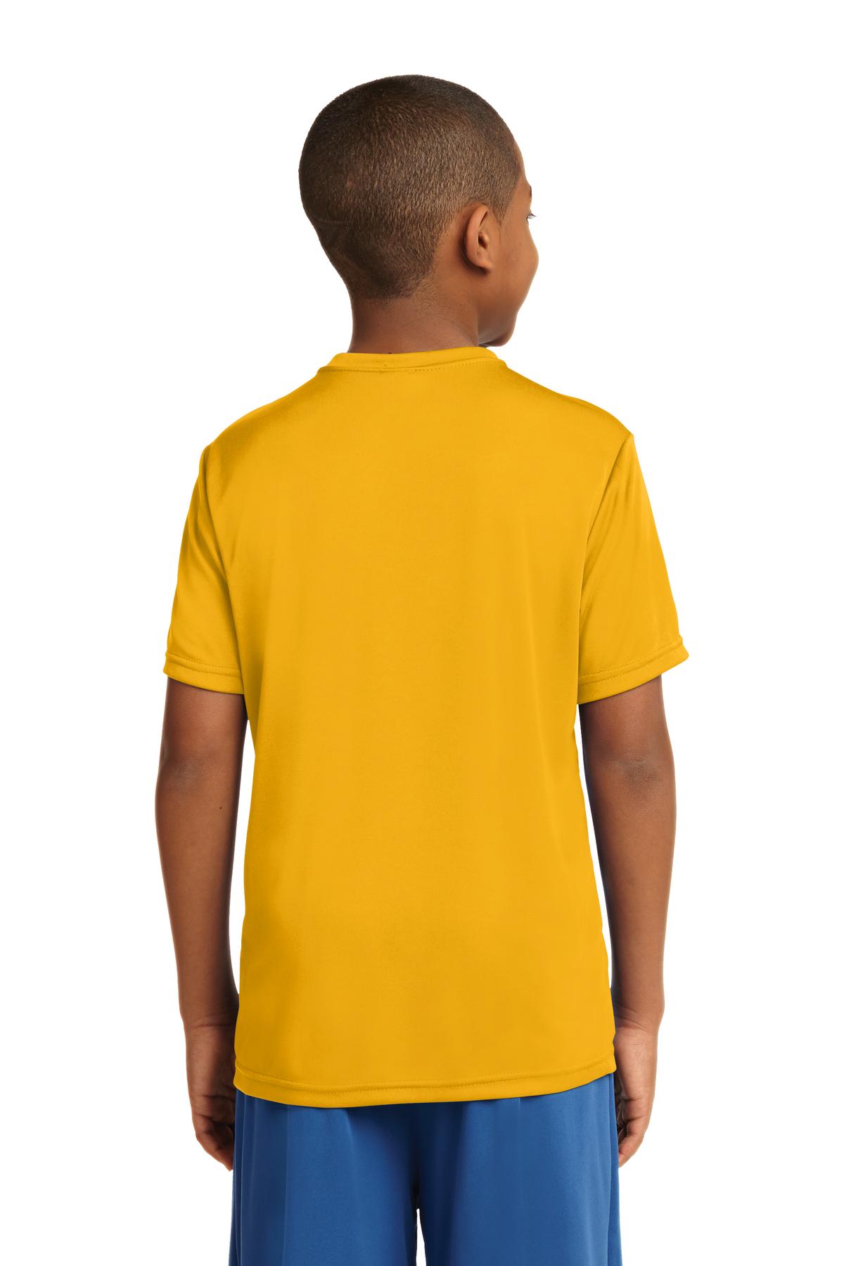 Custom Embroidered Sport-Tek Youth PosiCharge Competitor Tee. YST350,Gold