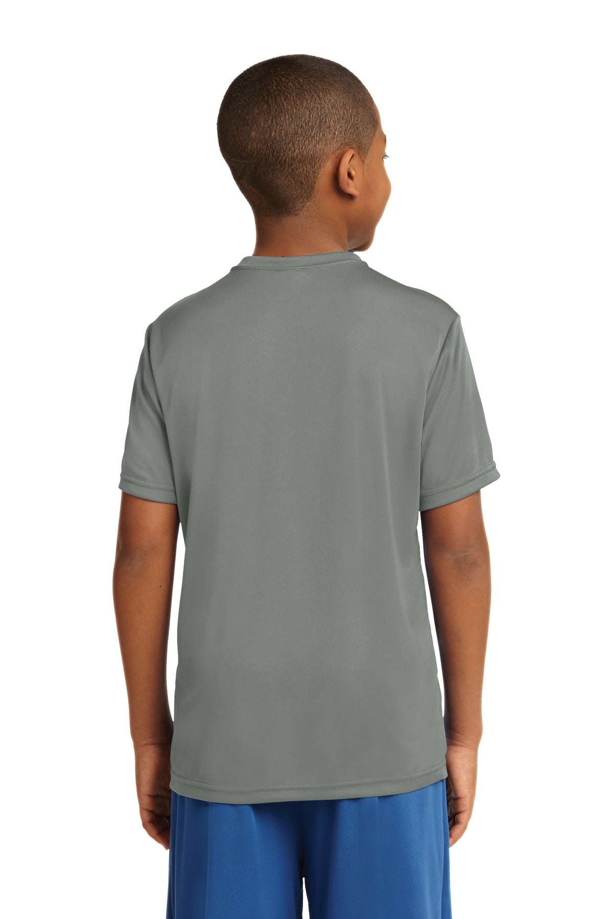 Custom Embroidered Sport-Tek Youth PosiCharge Competitor Tee. YST350,Grey Concrete