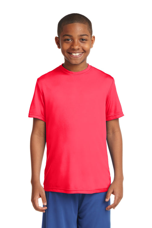 Sport-Tek Youth PosiCharge Competitor Tee. YST350 Hot Coral