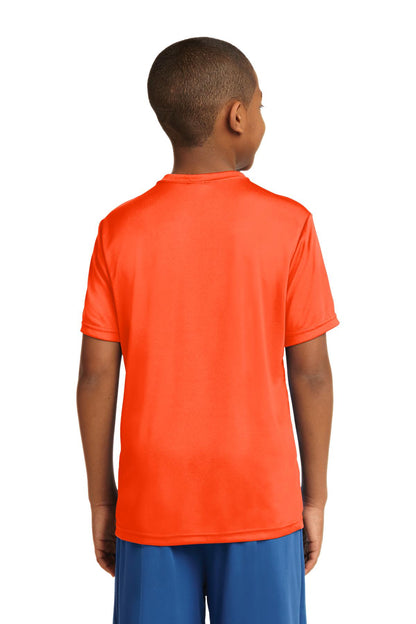 Custom Embroidered Sport-Tek Youth PosiCharge Competitor Tee. YST350,Neon Orange
