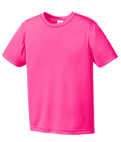 Sport-Tek Youth PosiCharge Competitor Tee. YST350 Neon Pink
