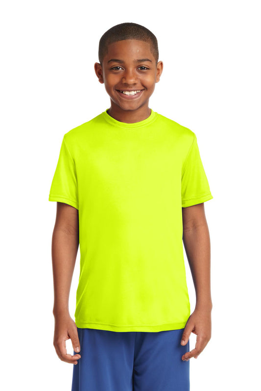 Sport-Tek Youth PosiCharge Competitor Tee. YST350 Neon Yellow
