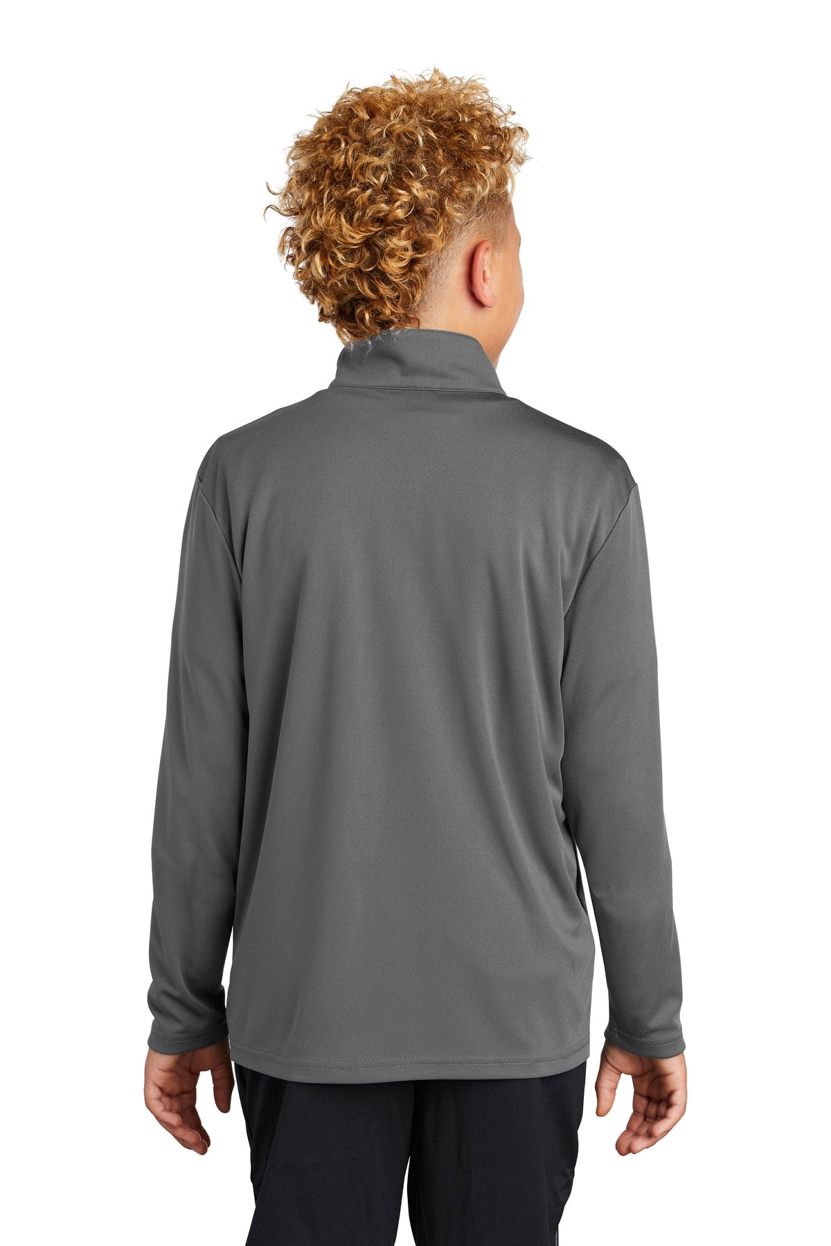 Custom Embroidered Sport-Tek  Youth PosiCharge  Competitor  1/4-Zip Pullover. YST357,Grey Concrete