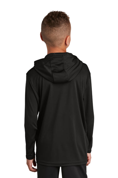 Custom Embroidered Sport-Tek  Youth PosiCharge  Competitor  Hooded Pullover. YST358,Black