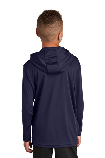 Custom Embroidered Sport-Tek  Youth PosiCharge  Competitor  Hooded Pullover. YST358,True Navy
