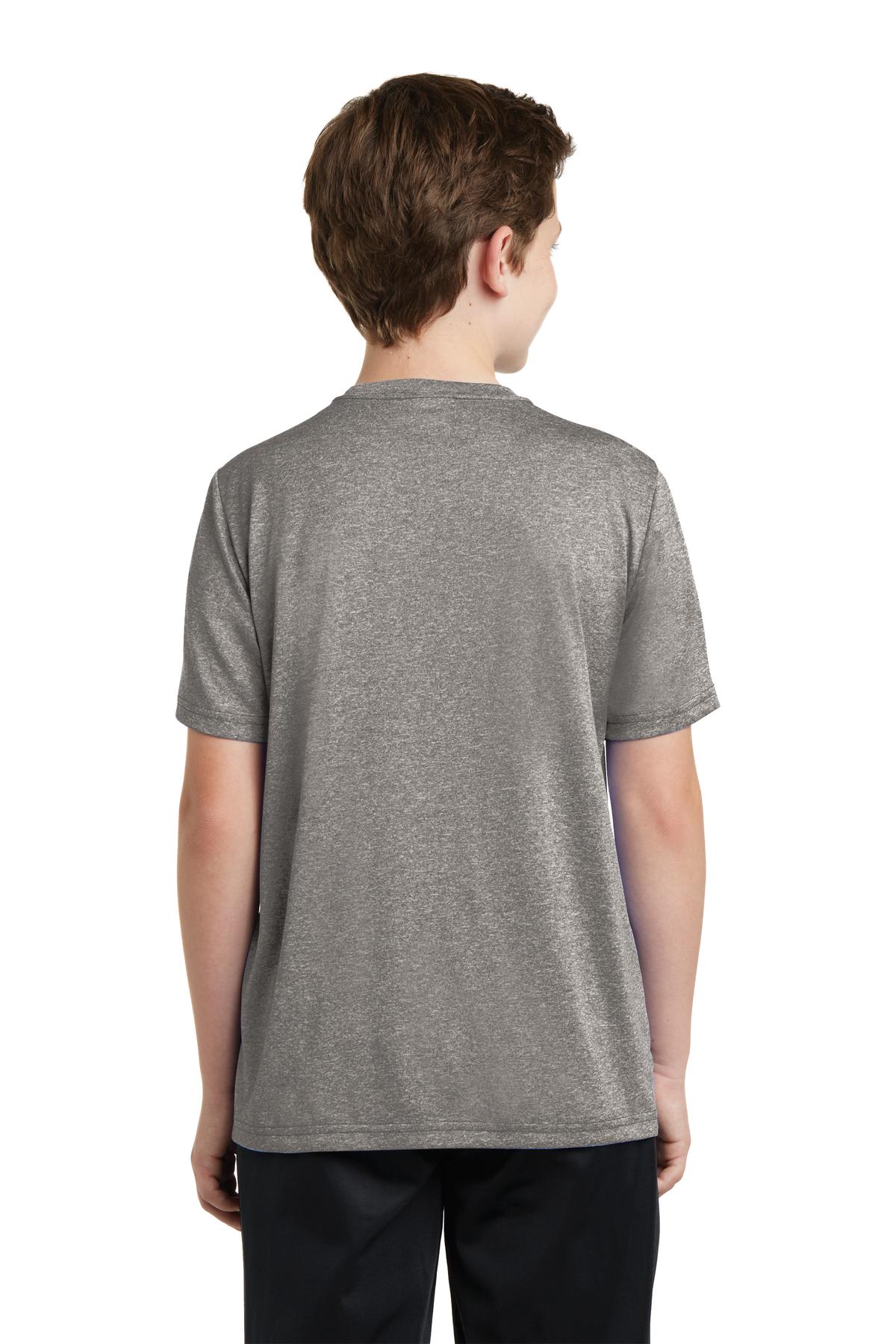 Custom Embroidered Sport-Tek Youth Heather Contender Tee. YST360,Vintage Heather