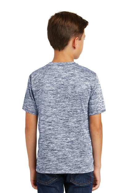 Custom Embroidered Sport-Tek Youth PosiCharge Electric Heather Tee. YST390,True Navy Electric