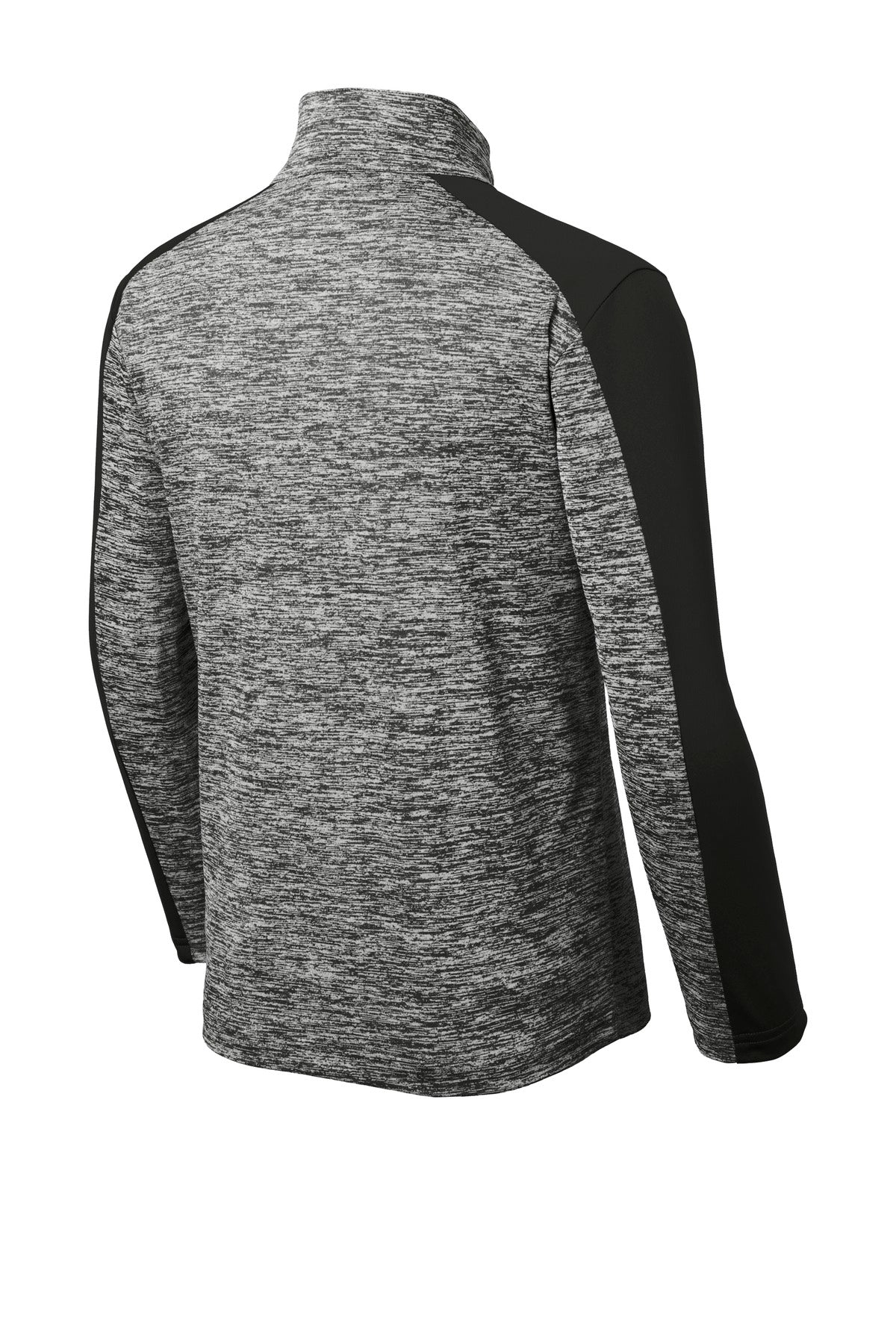 Sport-Tek  Youth PosiCharge  Electric Heather Colorblock 1/4-Zip Pullover. YST397