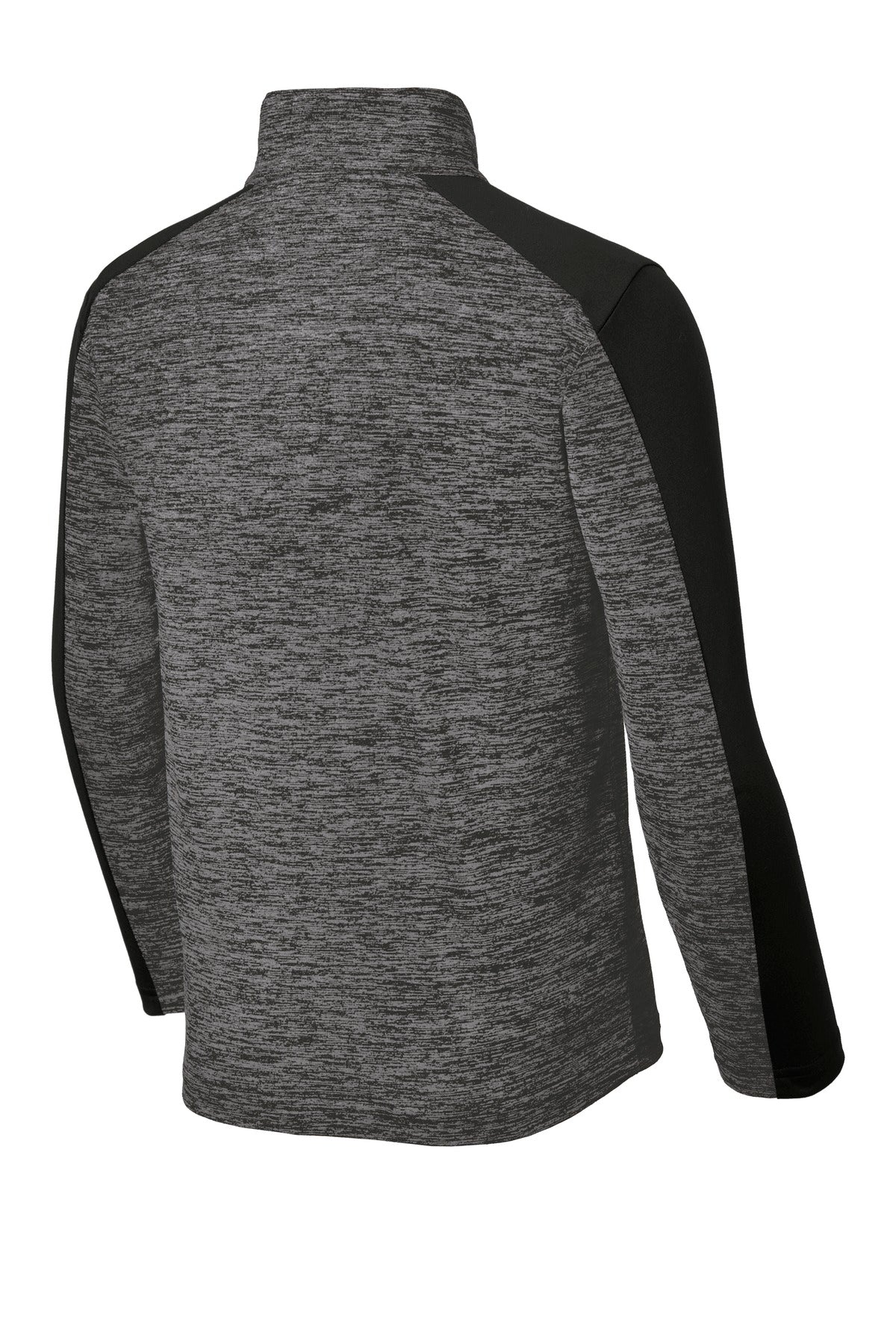 Sport-Tek  Youth PosiCharge  Electric Heather Colorblock 1/4-Zip Pullover. YST397