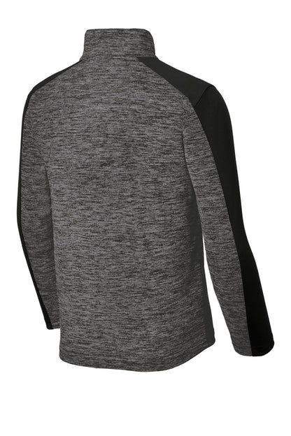 Sport-Tek  Youth PosiCharge  Electric Heather Colorblock 1/4-Zip Pullover. YST397