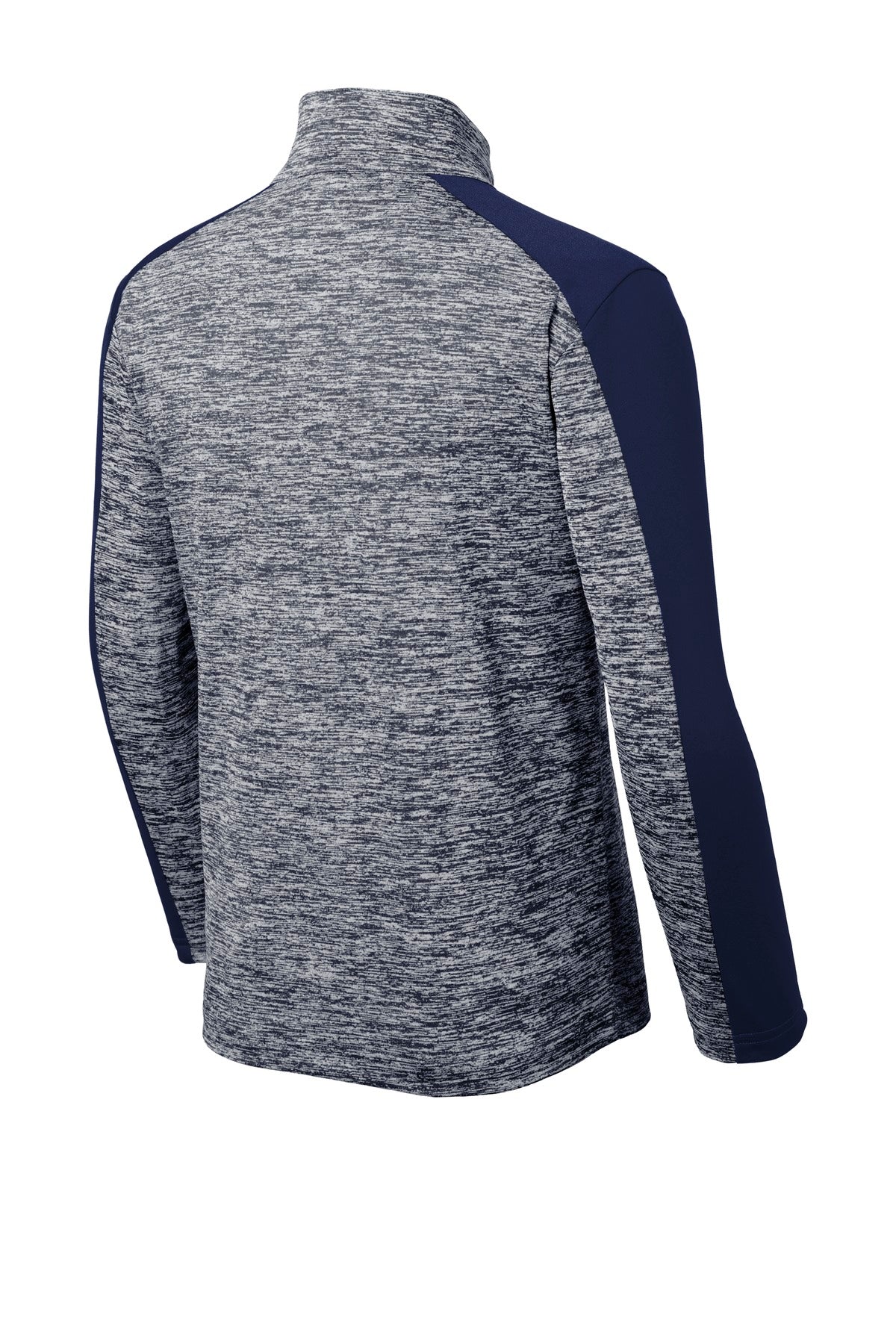 Sport-Tek  Youth PosiCharge  Electric Heather Colorblock 1/4-Zip Pullover. YST397