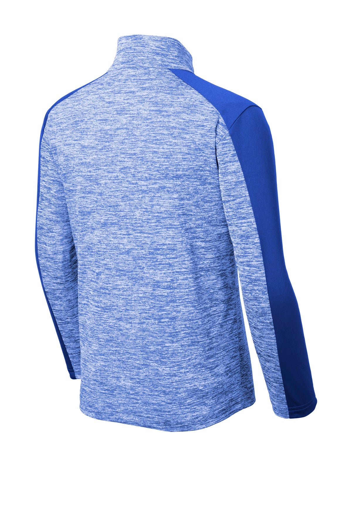 Sport-Tek  Youth PosiCharge  Electric Heather Colorblock 1/4-Zip Pullover. YST397