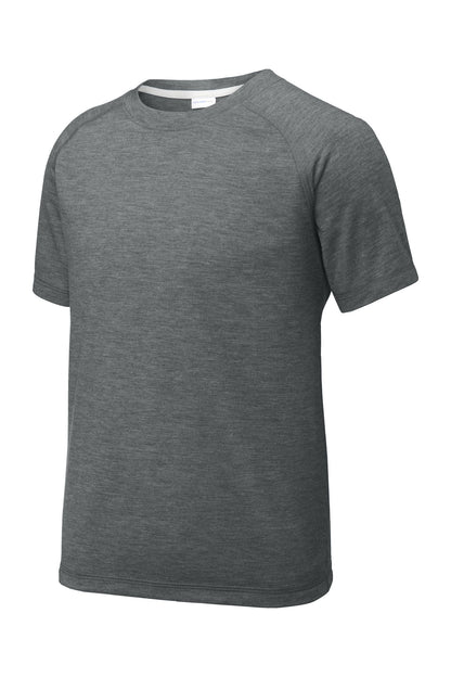 Sport-Tek  Youth PosiCharge  Tri-Blend Wicking Raglan Tee. YST400