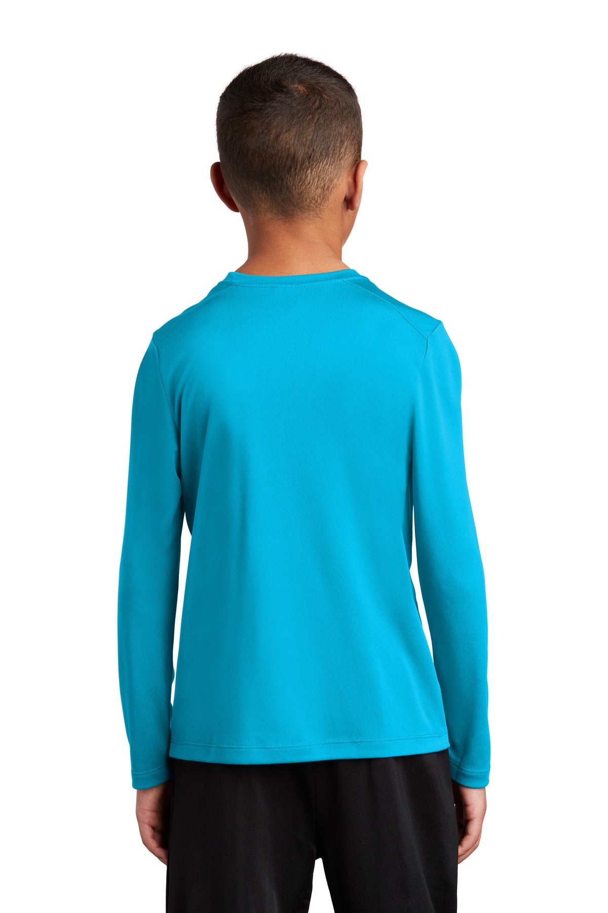 Custom Embroidered Sport-Tek  Youth Posi-UV Pro Long Sleeve Tee. YST420LS,Sapphire