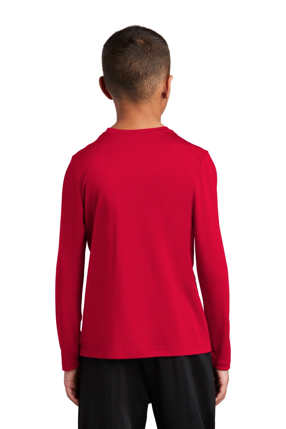 Custom Embroidered Sport-Tek  Youth Posi-UV Pro Long Sleeve Tee. YST420LS,True Red