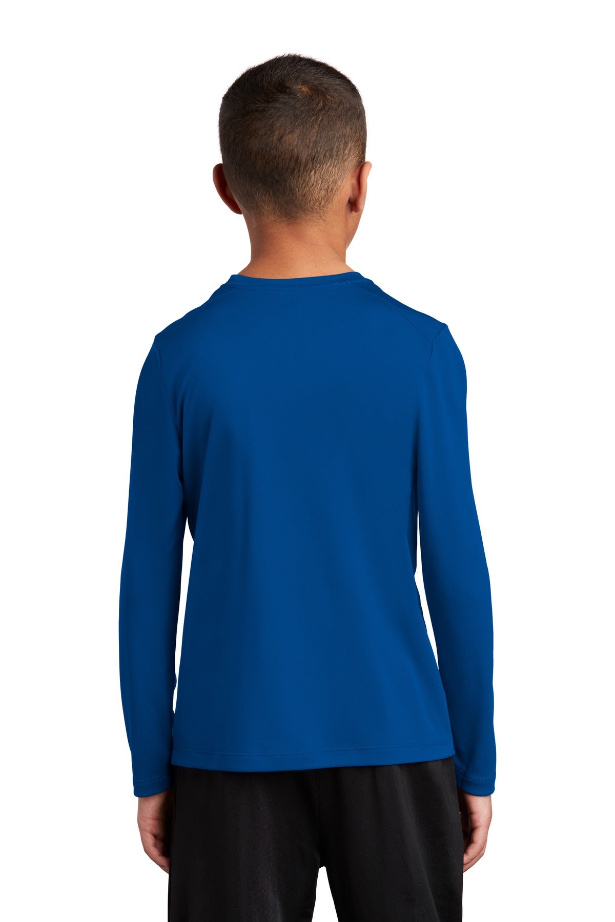 Custom Embroidered Sport-Tek  Youth Posi-UV Pro Long Sleeve Tee. YST420LS,True Royal