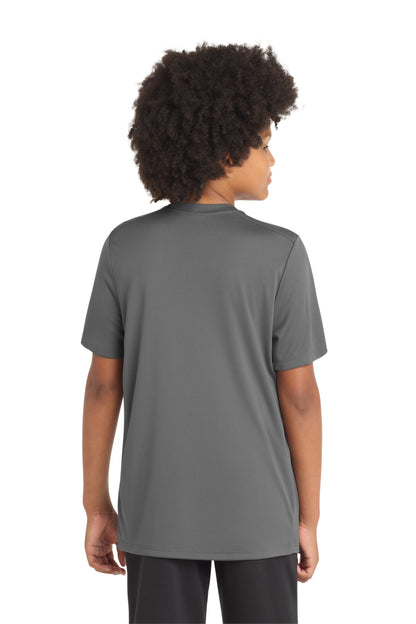 Custom Embroidered Sport-Tek Activewear in Dark Smoke Grey