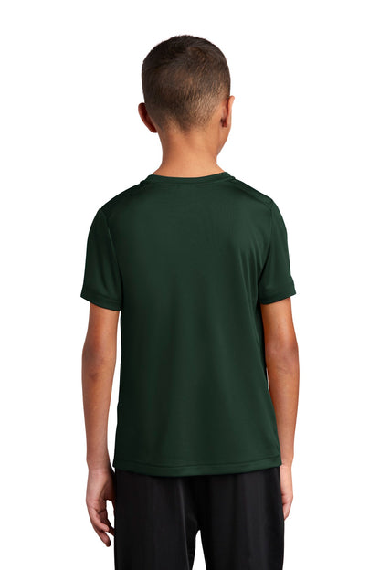 Custom Embroidered Sport-Tek  Youth Posi-UV Pro Tee. YST420,Forest Green