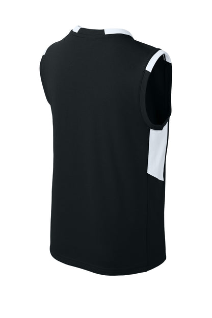 Sport-Tek Youth Club Sleeveless V-Neck YST441