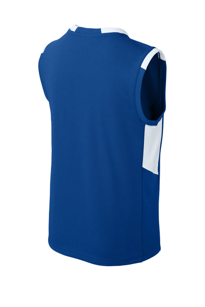 Sport-Tek Youth Club Sleeveless V-Neck YST441