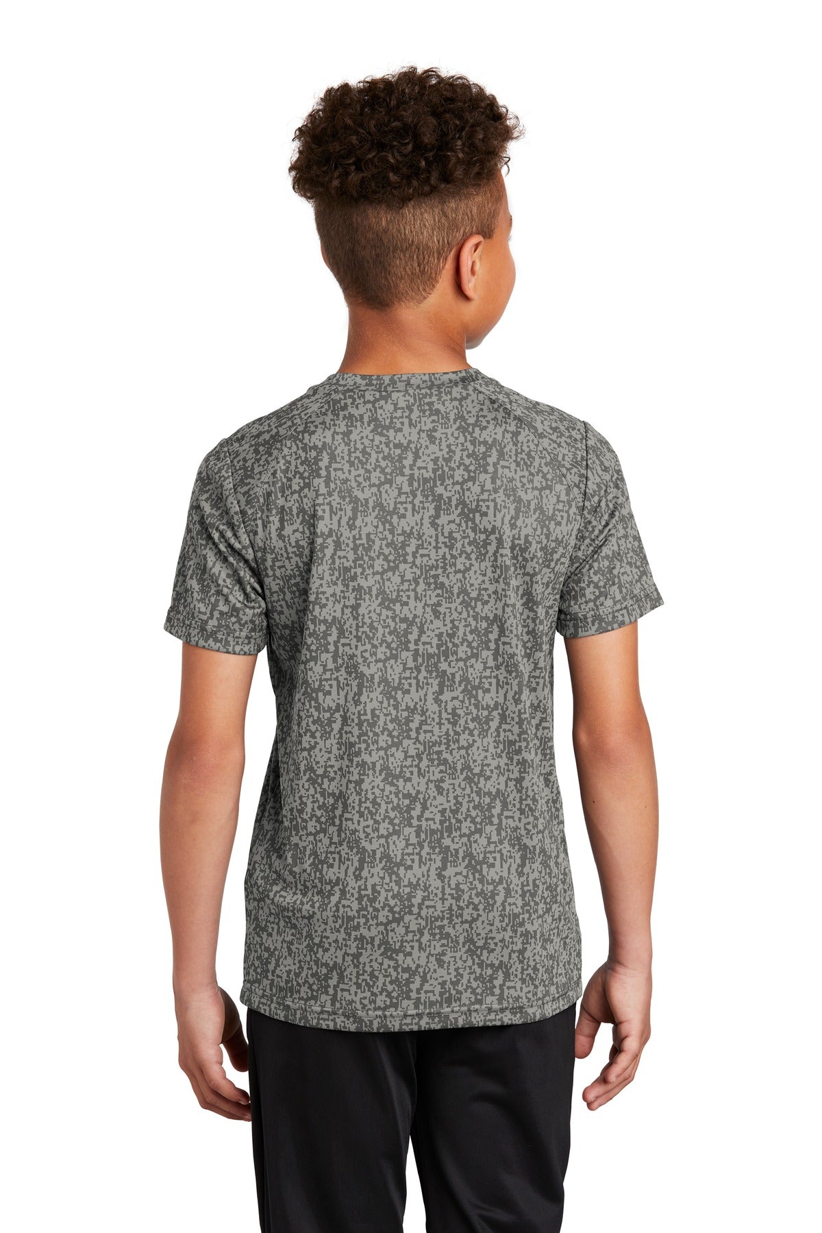 Custom Embroidered Sport-Tek  Youth Digi Camo Tee. YST460,Grey Concrete