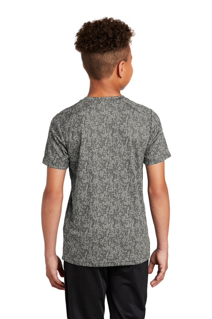 Custom Embroidered Sport-Tek  Youth Digi Camo Tee. YST460,Grey Concrete