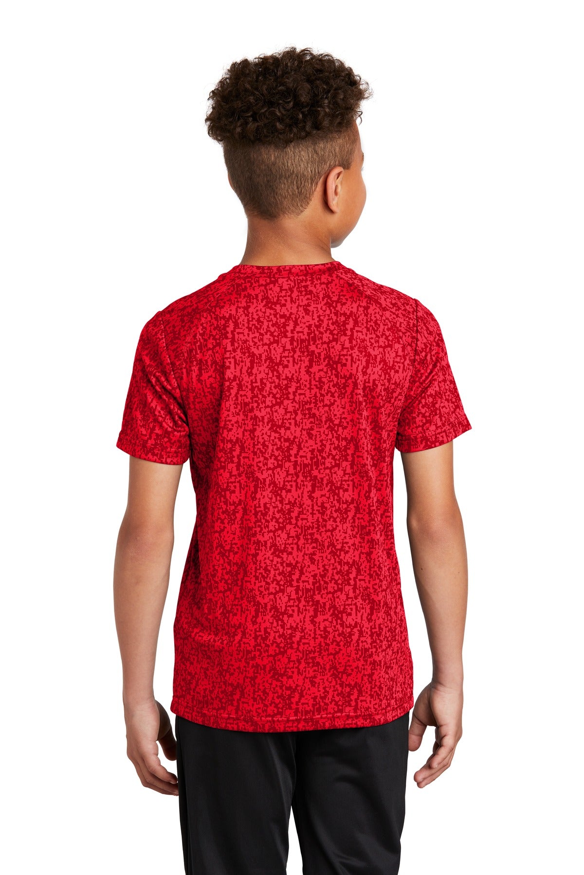 Custom Embroidered Sport-Tek  Youth Digi Camo Tee. YST460,True Red