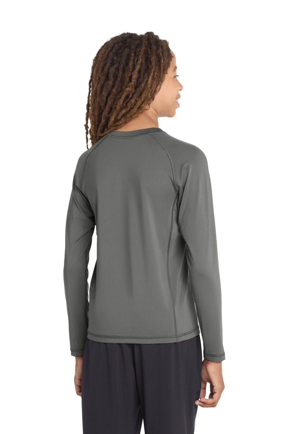 Custom Embroidered Sport-Tek T-Shirts  in Dark Smoke Grey