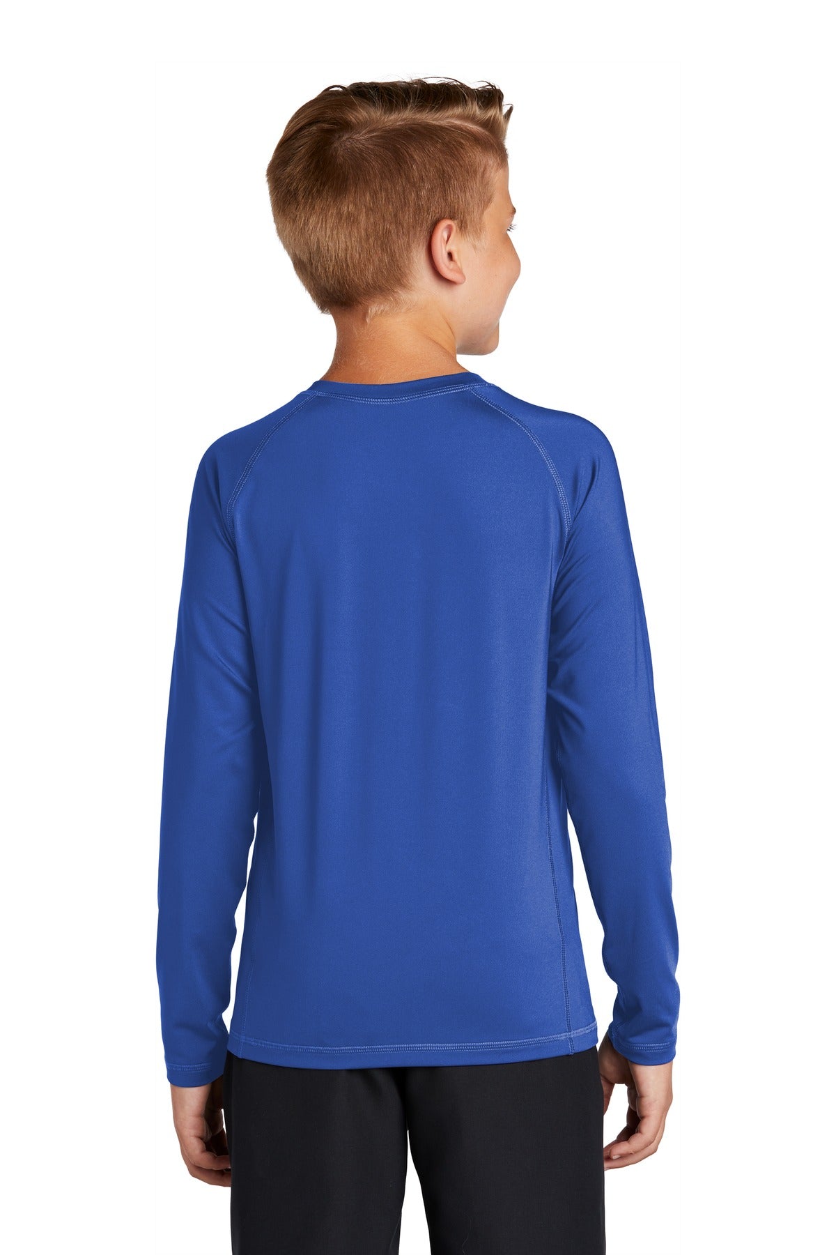 Custom Embroidered Sport-Tek  Youth Long Sleeve Rashguard Tee. YST470LS,True Royal