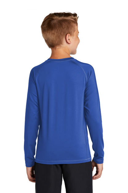Custom Embroidered Sport-Tek  Youth Long Sleeve Rashguard Tee. YST470LS,True Royal