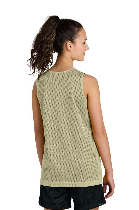 Custom Embroidered Sport-Tek Youth PosiCharge Reversible Mesh Tank YST5000,Vegas Gold/ Black