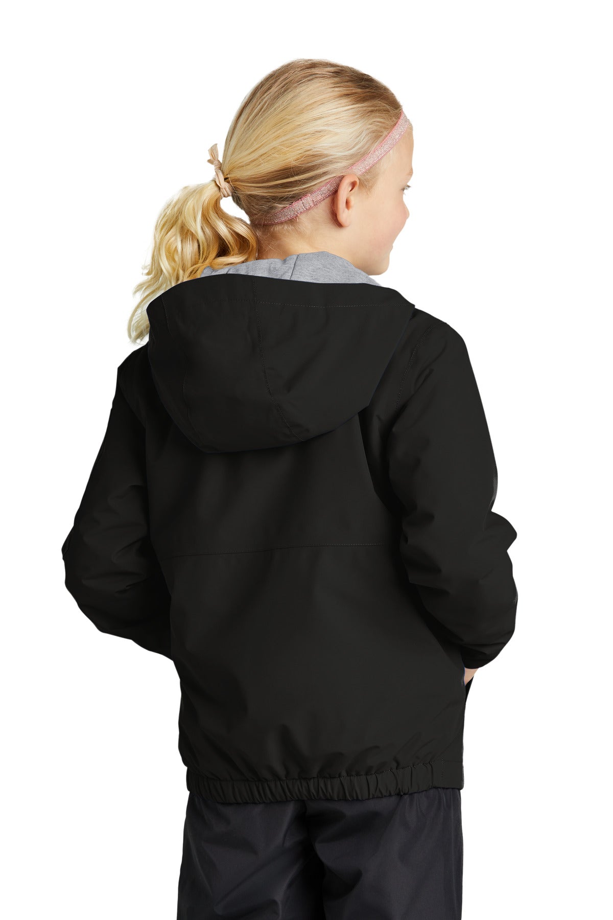 Custom Embroidered Sport-Tek Youth Waterproof Insulated Jacket YST56,Black