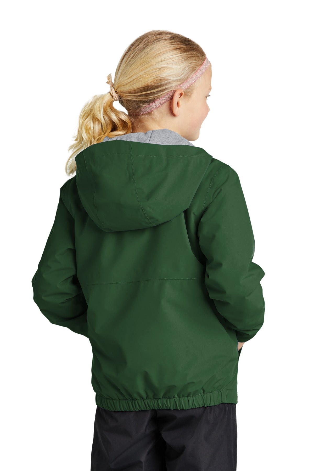 Custom Embroidered Sport-Tek Youth Waterproof Insulated Jacket YST56,Forest Green