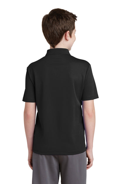 Custom Embroidered Sport-Tek Youth PosiCharge RacerMesh Polo. YST640,Black