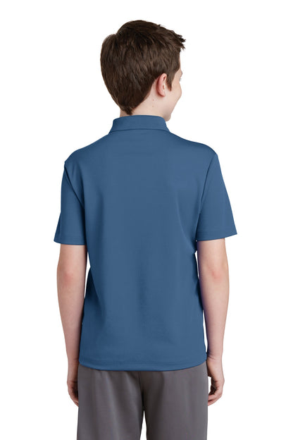 Custom Embroidered Sport-Tek Youth PosiCharge RacerMesh Polo. YST640,Dawn Blue