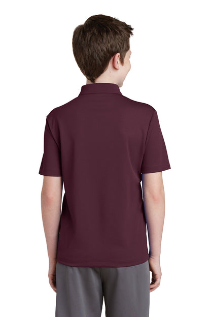 Custom Embroidered Sport-Tek Youth PosiCharge RacerMesh Polo. YST640,Maroon