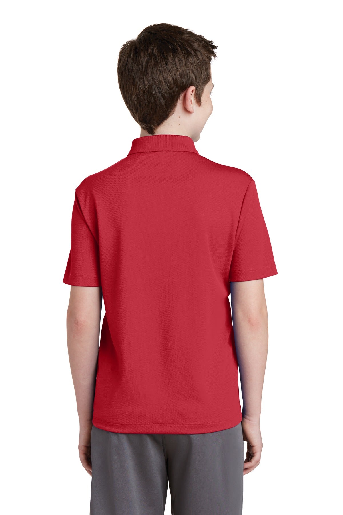 Custom Embroidered Sport-Tek Youth PosiCharge RacerMesh Polo. YST640,True Red