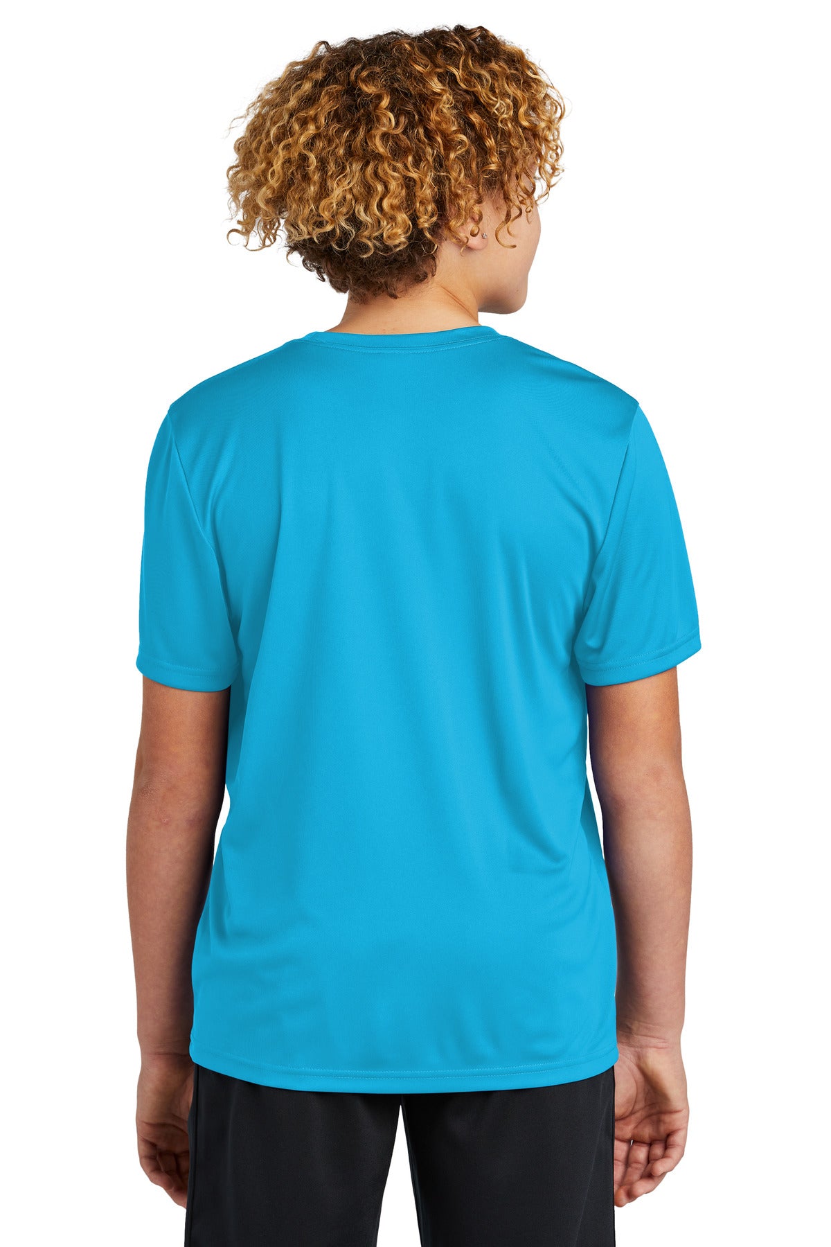 Custom Embroidered Sport-Tek Youth PosiCharge Re-Compete Tee YST720,Atomic Blue