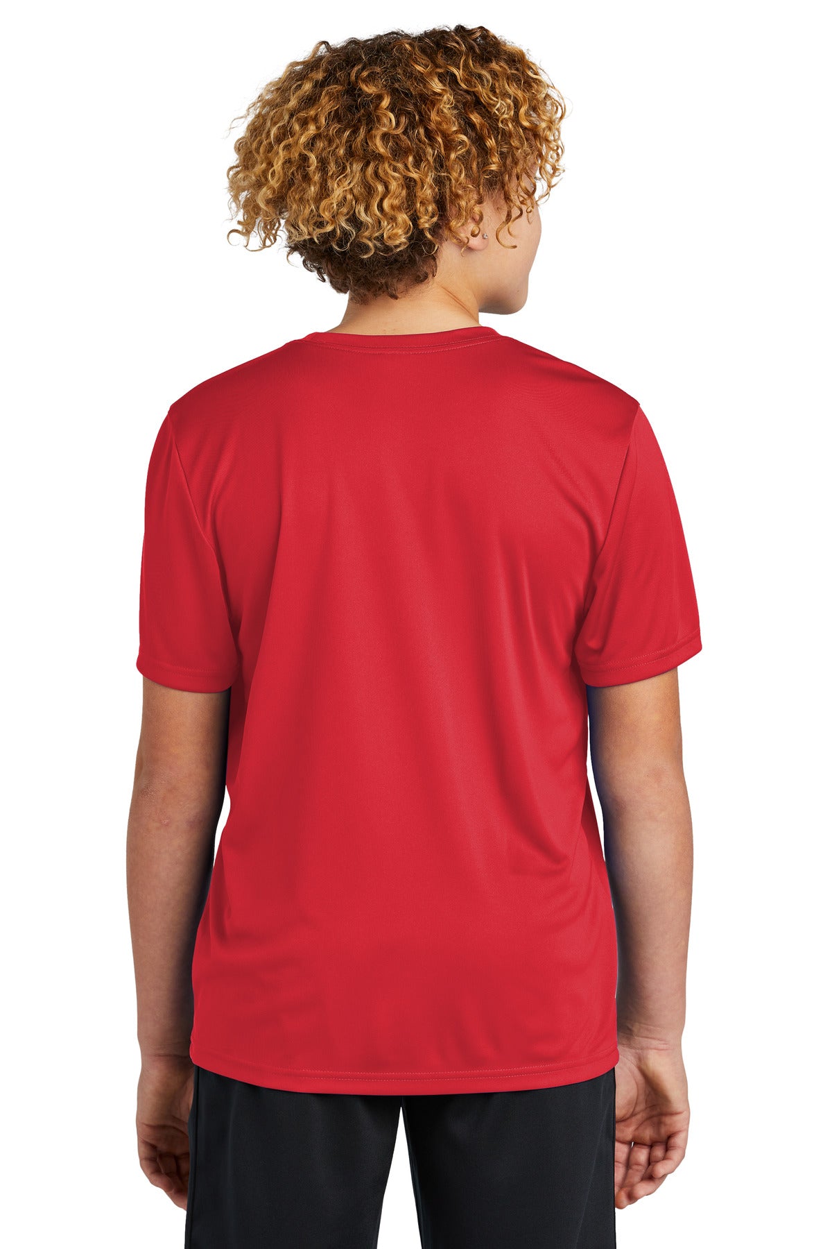 Custom Embroidered Sport-Tek Youth PosiCharge Re-Compete Tee YST720,True Red