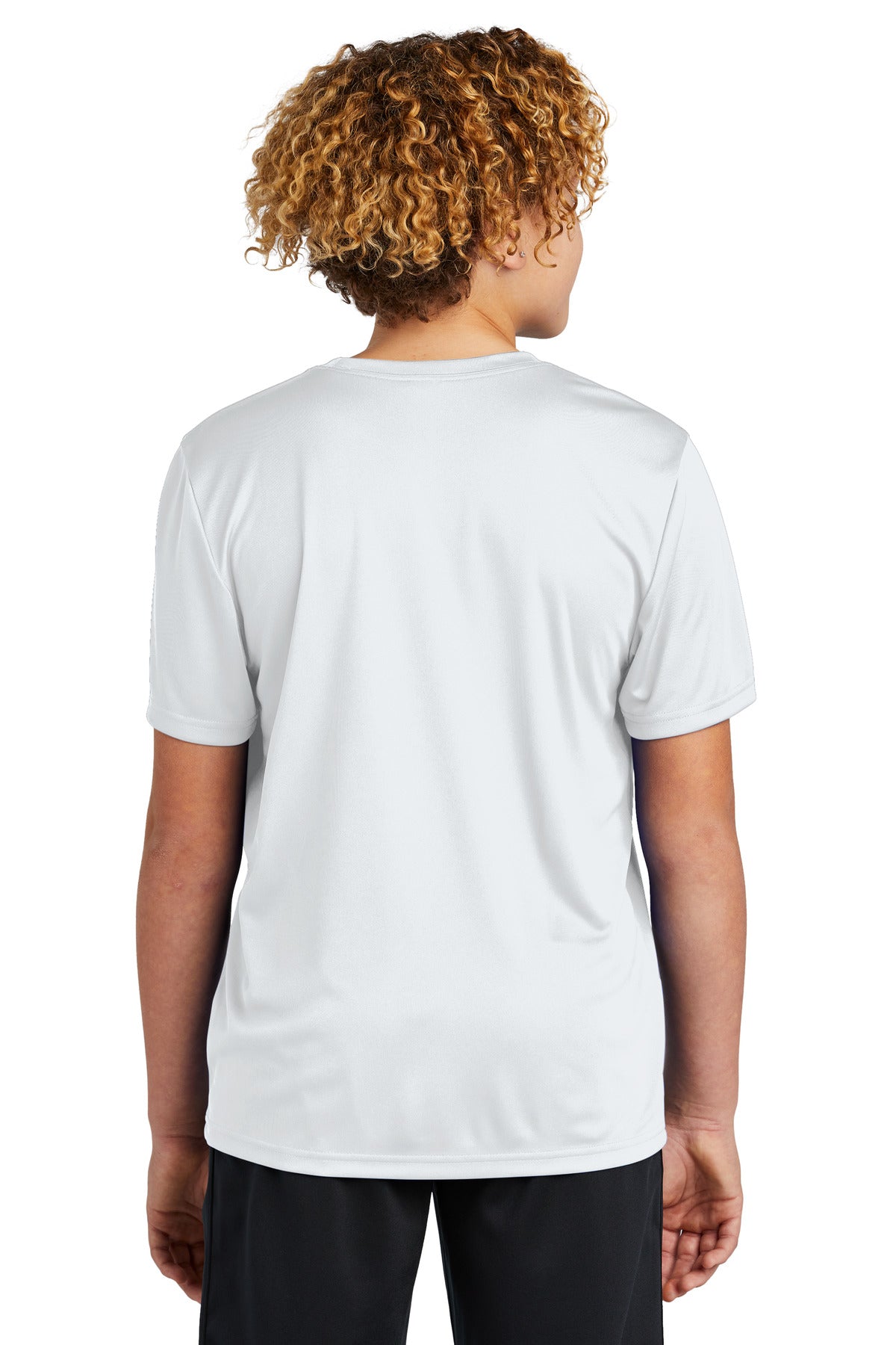 Custom Embroidered Sport-Tek Youth PosiCharge Re-Compete Tee YST720,White