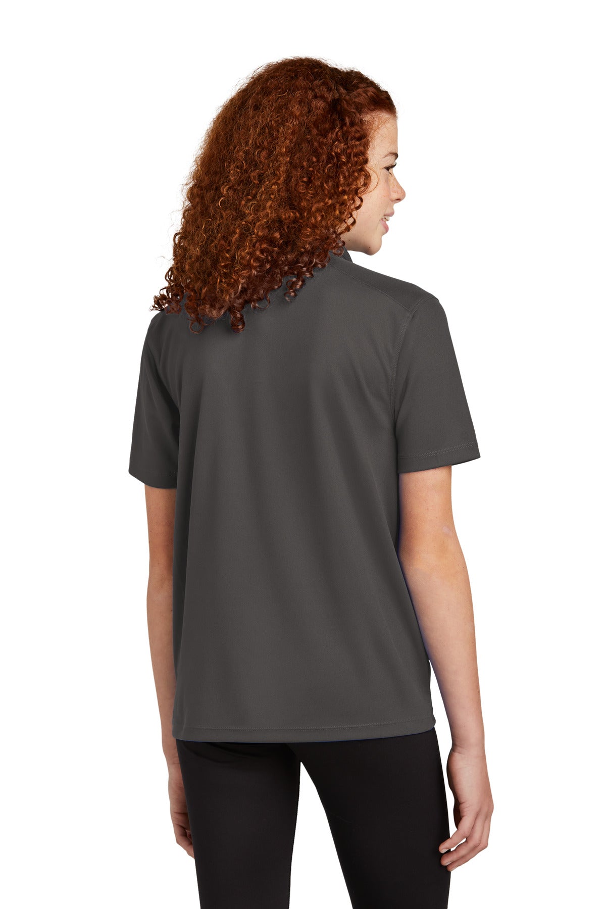 Custom Embroidered Sport-Tek Youth UV Micropique Polo YST740,Graphite