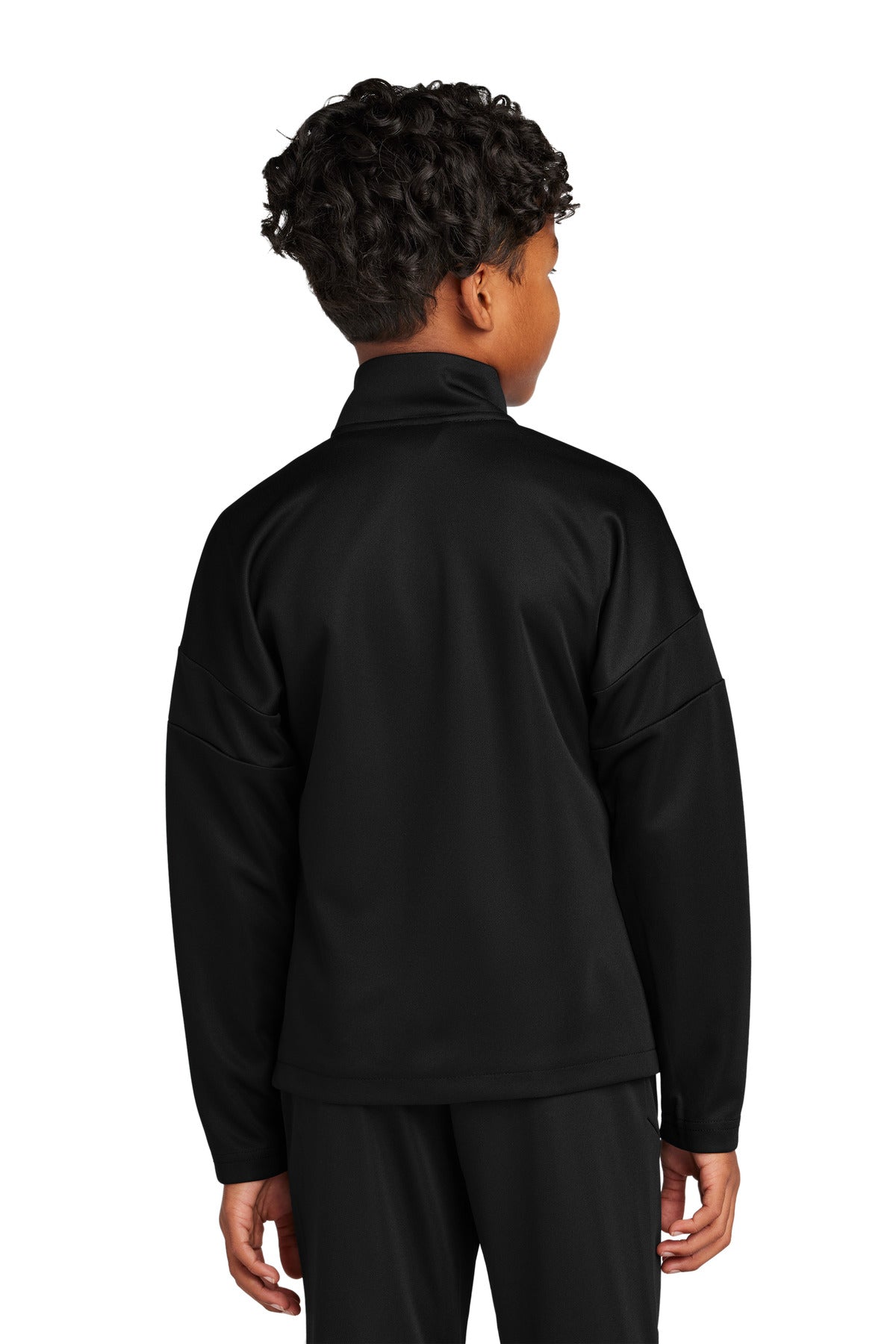 Custom Embroidered Sport-Tek Youth Travel Full-Zip Jacket YST800,Black/ Black