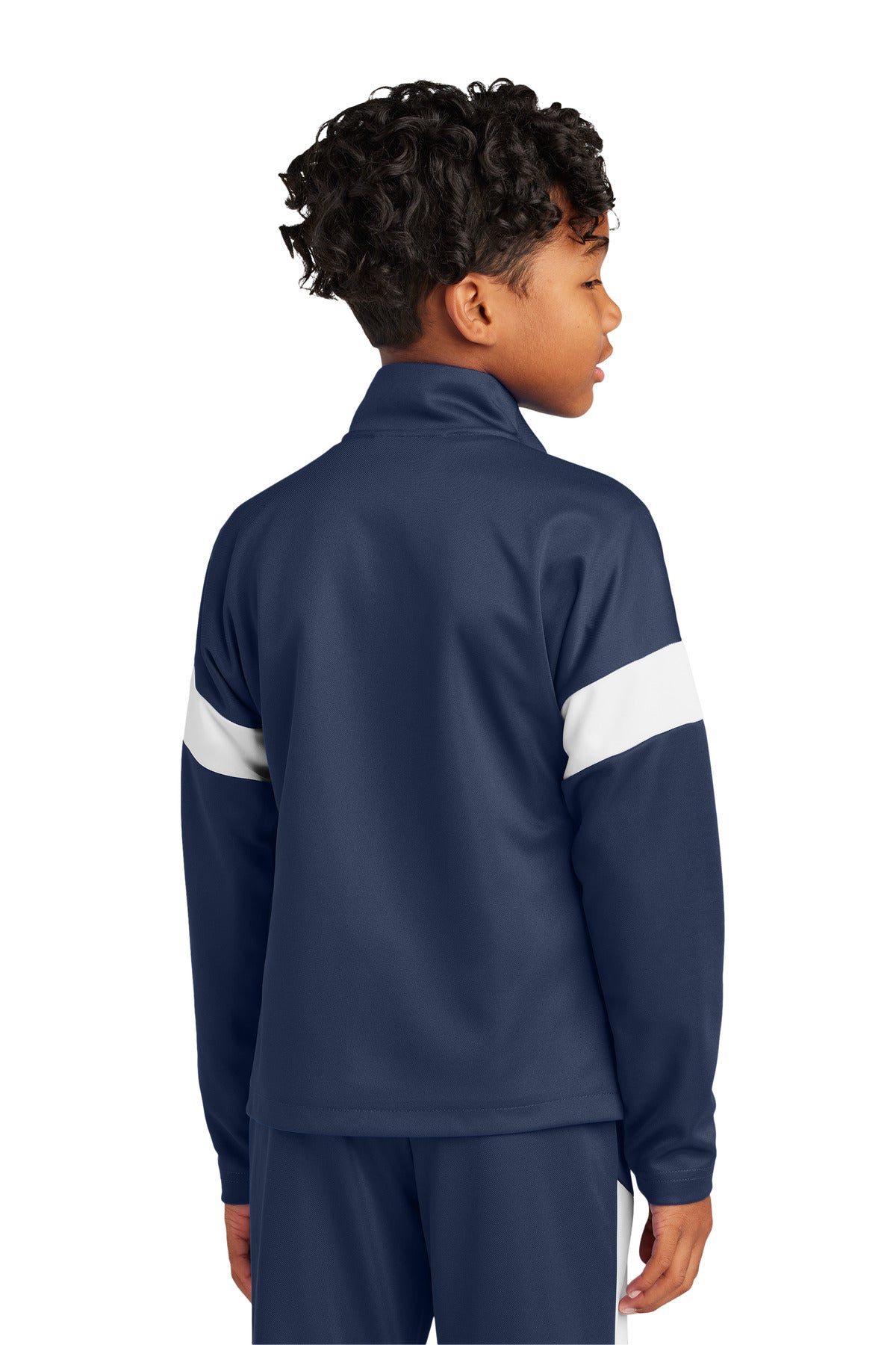 Custom Embroidered Sport-Tek Youth Travel Full-Zip Jacket YST800,True Navy/ White